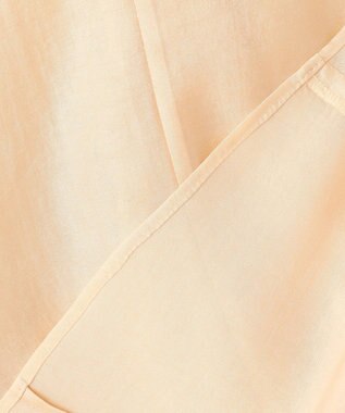 BEIGE， AMARYLLIS / シアー 切り替えフレアブラウス Peach