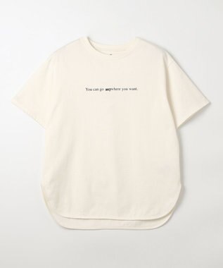 ANY オーガビッツロゴテールＴシャツ エクリュ