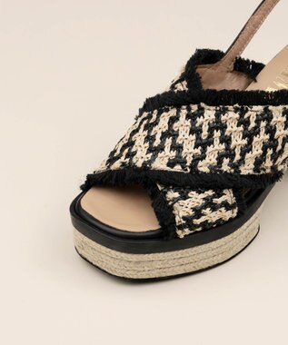 gaimo 【GAIMO/ガイモ】クロスヒールサンダル/COCOA ブラック