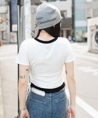 WEGO グラフィックレイヤードドッキングT ホワイト