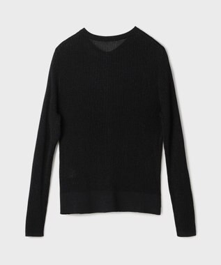 GRACE CONTINENTAL ハイゲージラメニットカーディガン ブラック