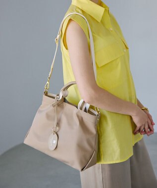 TOPKAPI 【TREASURE TOPKAPI】】ストライプハンドル ナイロン 2way ミニ トートバッグ