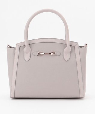 ANY SIS 【美人百花7月号掲載】2WAYビットエッジミディ トートバッグ ライトグレー