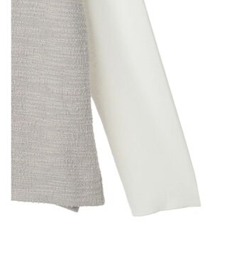 Green Parks ＳＥＴ２点　カットツイードベスト＋プルオーバー Light Gray