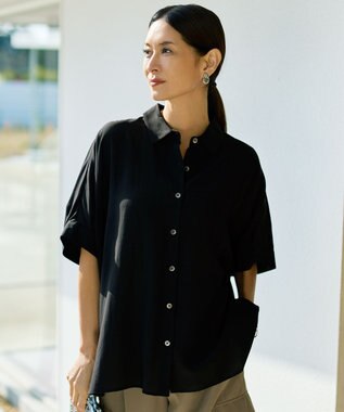 自由区 L 【カタログ掲載・定番人気・新色追加】リヨセルポプリン ブラウス