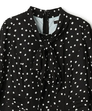 TOCCA 【八木アリサさん着用】【消臭】PROMISE RIBBON ROSETTE ドット柄ドレス ブラック系5