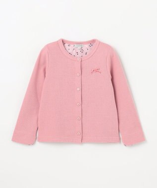 ANY KIDS 音符ボタンカーディガン ピンク