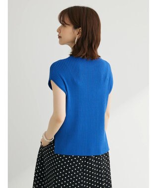 Green Parks ・Ｐｅｔｉｔ　Ｆｌｅｕｒ　フレンチスリーブリブニット Blue