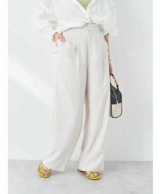 earth music&ecology タックワイドパンツ