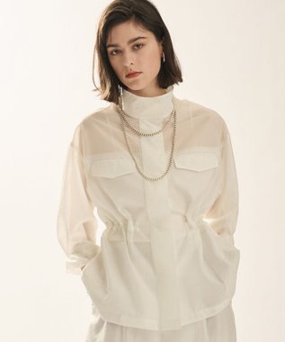 uncrave シアーオーガンジー ミリタリーブルゾン オフ