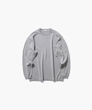 ATON NATURAL DYED ORGANIC | クルーネックセーター - UNISEX TOP GRAY