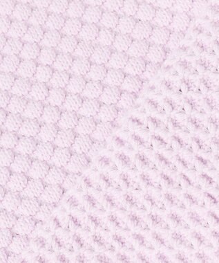 UNFILO 【前後着用可能】ポップコーンニット 2WAYカーディガン ペールラベンダー