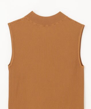 GRACE CONTINENTAL ハイネックリブニットトップ ブラウン