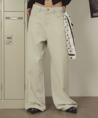 WEGO ウォッシュドワイドパンツ