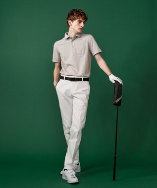 23区GOLF ギフトにもお勧め！【WEB限定】ベーシックポロシャツ ライトグレー系
