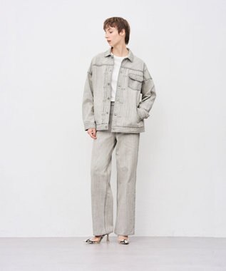 uncrave 【upper hights×uncrave】THE LOOSE JEAN JK デニムジャケット ホワイトスモーク