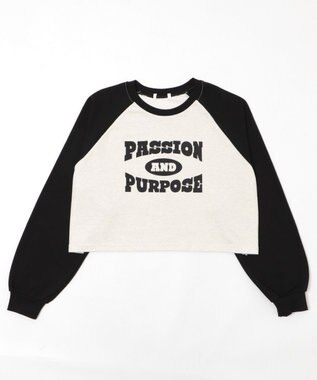 WEGO ラグランカレッジPO ブラック