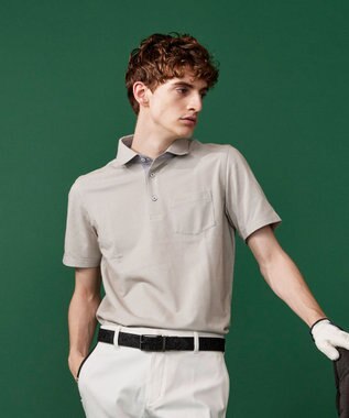 23区GOLF ギフトにもお勧め！【WEB限定】ベーシックポロシャツ ライトグレー系