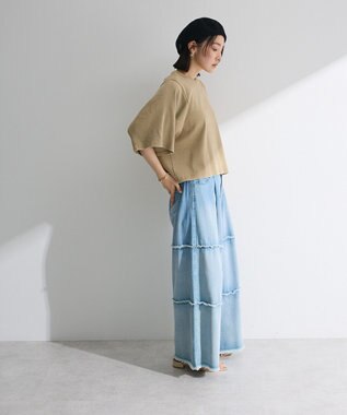 Green Parks ・ＳＵＧＡＲ　ＳＰＯＯＮ　ワイドスリーブＴＥＥ Dark Beige