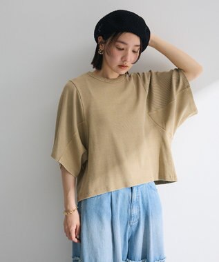 Green Parks ・ＳＵＧＡＲ　ＳＰＯＯＮ　ワイドスリーブＴＥＥ Dark Beige