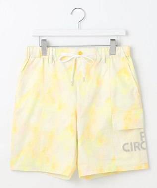 PW CIRCULUS 【MEN】タイダイ メッシュカーゴショーツ ゴルフ イエロー系5