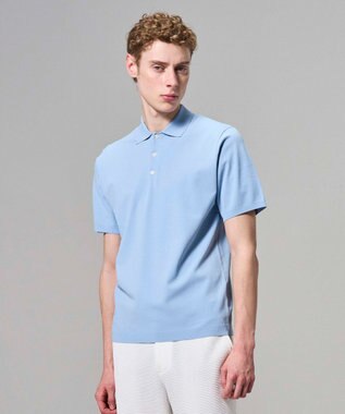 JOSEPH HOMME 【新色追加】リュクスレーヨン　ポロニット スカイブルー系