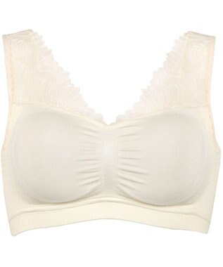 Wing ノンワイヤーブラ　【ナイトアップブラルーム】　寝るとき用ブラ　バストの脇流れを防ぐ　パッド有り　ウイング／ワコール　KB3510 シェルベージュ