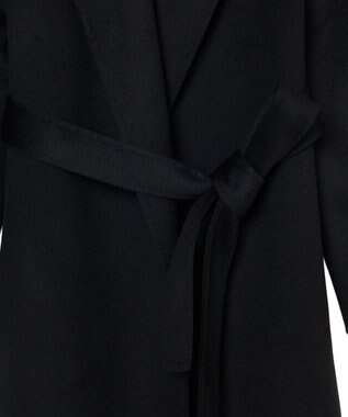 JOSEPH 【WEB＆OUTLET限定】ダブルフェイスウールキャッシュコート ラップコート Black
