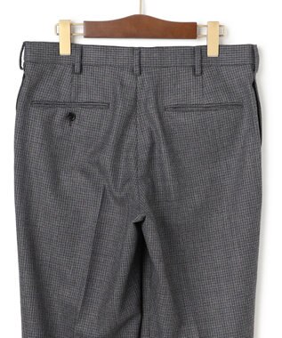 J.PRESS MEN 【定番 / セットアップ対応】マナードシルクホームスパン ガンクラブチェック スラックス ライトグレー系3