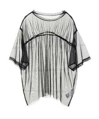 AMERICAN HOLIC チュールオーバーサイズＴシャツ Black