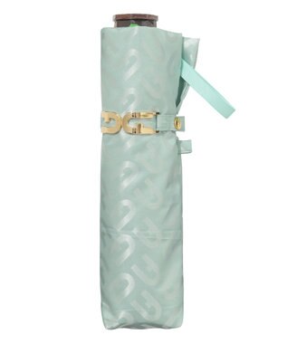 MOONBAT 【耐風】FURLA 折傘 アーチロゴ ミントグリーン