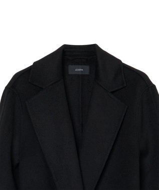 JOSEPH 【WEB＆OUTLET限定】ダブルフェイスウールキャッシュコート ラップコート Black