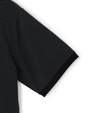 JOSEPH HOMME 【新柄】リュクスレーヨンボーダー　クルーネック半袖ニット グレー系1