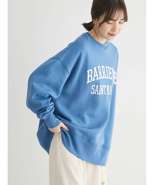 Green Parks 裏起毛ロゴプルオーバー Blue