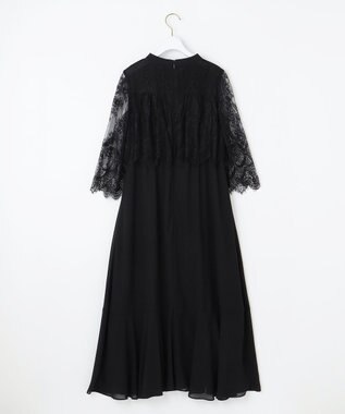ANY SIS 【洗える】レーシーケープ ドレス ブラック