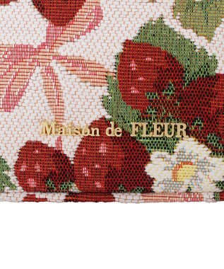 Maison de FLEUR いちごゴブランポーチ Red
