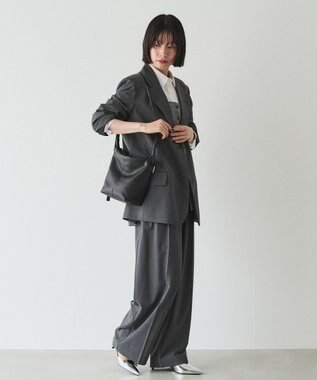 russet レザーミニショルダーバッグ(CE-1657) Black