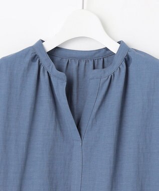 J.PRESS LADIES L ナチュラルジャージー カットソー ブルー系