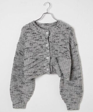 WEGO ミックスブークレ2WAYカーディガン ホワイト