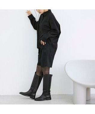 MODE ET JACOMO <carino>レザーロングブーツ ブラック