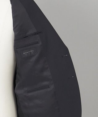 GOTAIRIKU フォーマルシーンにも対応可【ロングシーズン対応】WOOL×POLYESTER ベーシックスーツ（ブラック） ブラック系