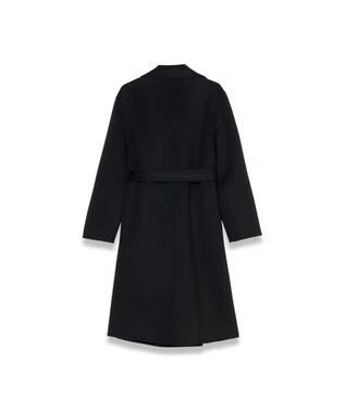 JOSEPH 【WEB＆OUTLET限定】ダブルフェイスウールキャッシュコート ラップコート Black