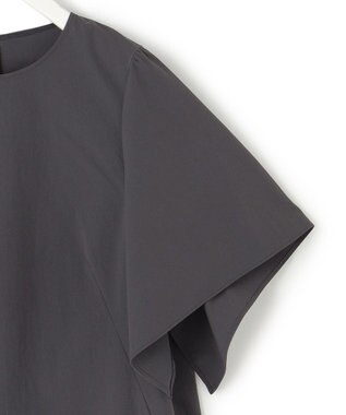 ICB 【洗える】ヴィンテージスパンブロード ワンピース チャコール系