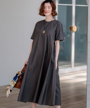 23区 L 【先行予約】MANTECOブライトワッシャー フレアワンピース