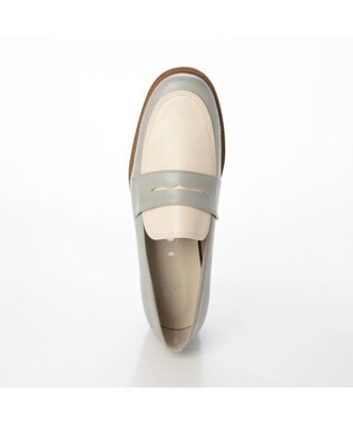 ing <ing>【全天候対応】コインローファー グレーコンビ