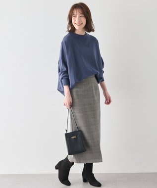 ANY L 【6色展開】ムースタッチボクシーニット ロイヤル