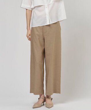 J.PRESS LADIES L FLAXASAオックス ワイド ストレート パンツ