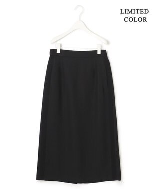 ICB 【WEB限定カラーあり・洗える】 FluidBackSatin スカート ブラック系［WEB限定］