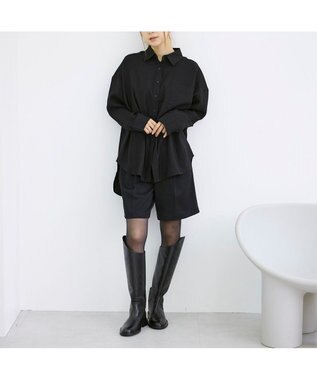 MODE ET JACOMO <carino>レザーロングブーツ ブラック