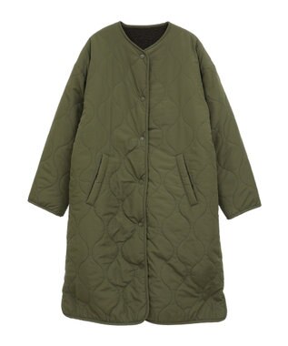 AMERICAN HOLIC 【WEB限定】あったかリバーシブルキルティングコート Khaki